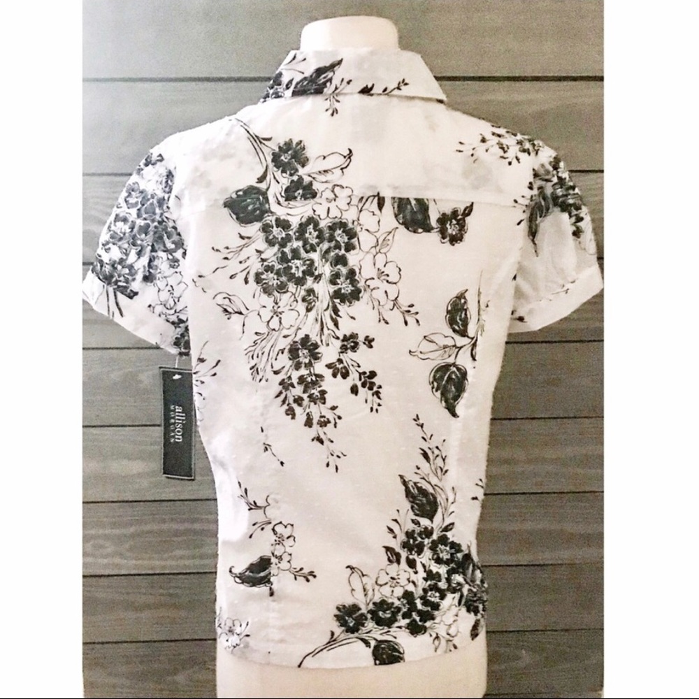 🏵ALLISON MORGAN SWISS DOT BLOUSE - Picture 5 of 8
